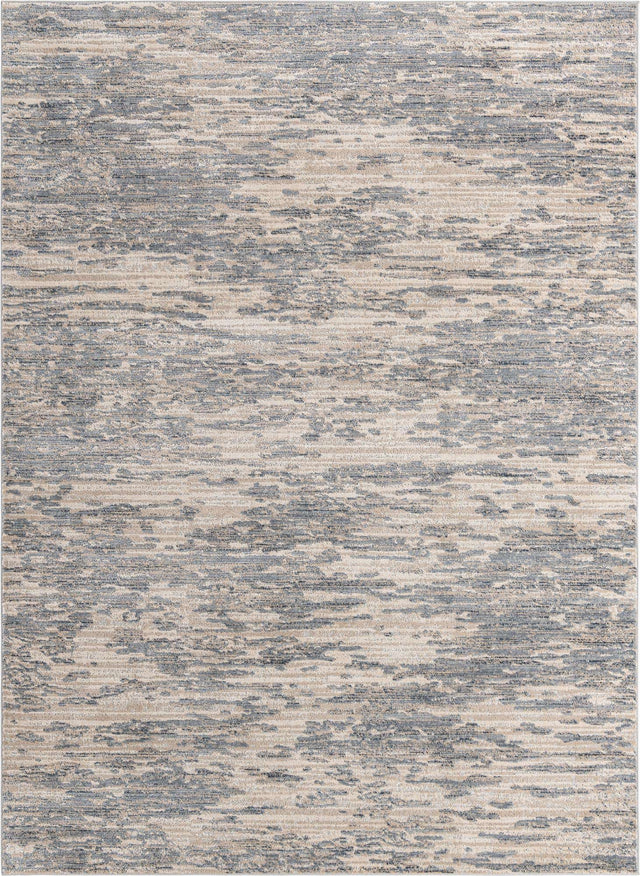 Gray 9' x 12' Oasis Rectangle Area Rug 65% Polypropylene & 35% Polyester Contemporary Carpet for Living Rooms, Bedroom, Kitchen, Dining, Office for Sale at Rug Engine