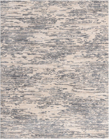 Gray 8' x 10' Oasis Rectangle Area Rug 65% Polypropylene & 35% Polyester Contemporary Carpet for Living Rooms, Bedroom, Kitchen, Dining, Office for Sale at Rug Engine