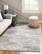 Gray 4' x 6' Oasis Rectangle Area Rug 65% Polypropylene & 35% Polyester Contemporary Carpet for Living Rooms, Bedroom, Kitchen, Dining, Office for Sale at Rug Engine
