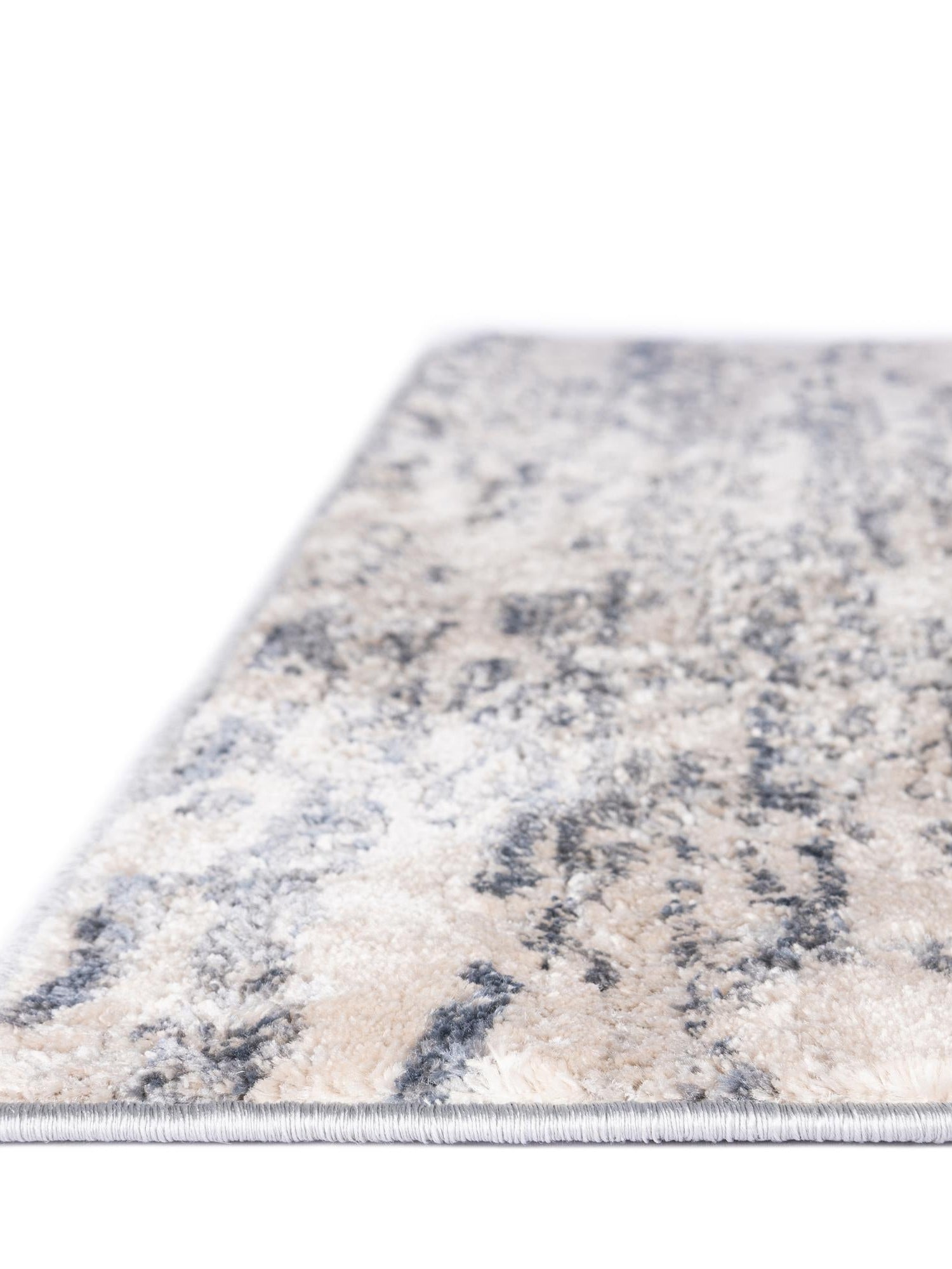 Gray 9' x 12' Oasis Rectangle Area Rug 65% Polypropylene & 35% Polyester Contemporary Carpet for Living Rooms, Bedroom, Kitchen, Dining, Office for Sale at Rug Engine