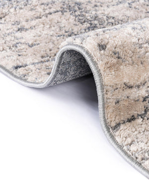 Gray 5' x 8' Oasis Rectangle Area Rug 65% Polypropylene & 35% Polyester Contemporary Carpet for Living Rooms, Bedroom, Kitchen, Dining, Office for Sale at Rug Engine