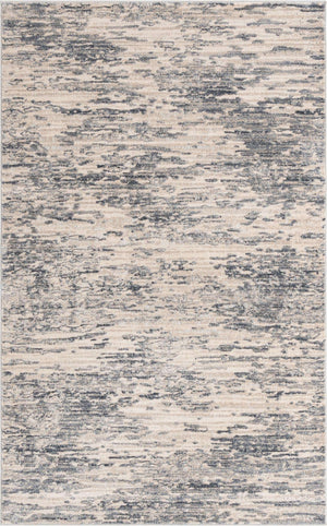 Gray 5' x 8' Oasis Rectangle Area Rug 65% Polypropylene & 35% Polyester Contemporary Carpet for Living Rooms, Bedroom, Kitchen, Dining, Office for Sale at Rug Engine