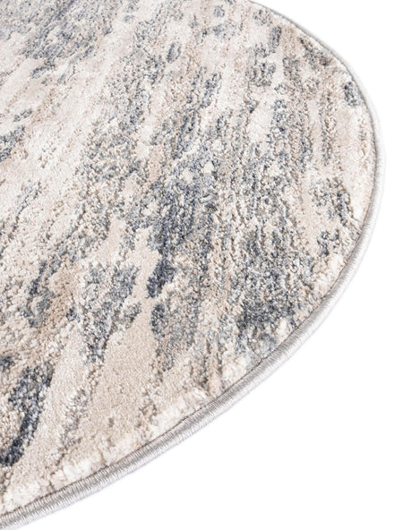 Gray 3' x 5' 3 Oasis Oval Area Rug 65% Polypropylene & 35% Polyester Contemporary Carpet for Living Rooms, Bedroom, Kitchen, Dining, Office for Sale at Rug Engine