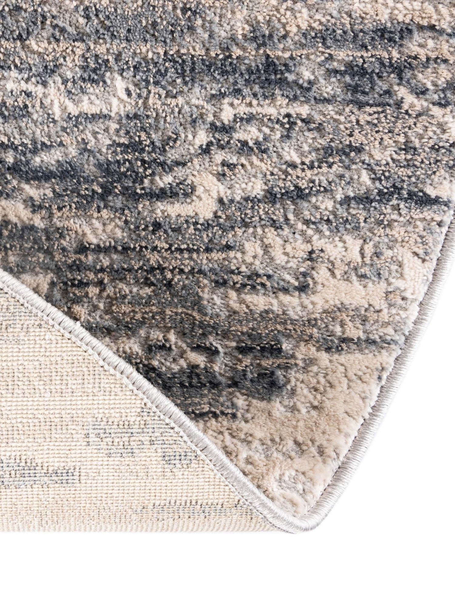 Gray 3' x 5' 3 Oasis Oval Area Rug 65% Polypropylene & 35% Polyester Contemporary Carpet for Living Rooms, Bedroom, Kitchen, Dining, Office for Sale at Rug Engine