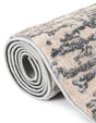 Gray 3' x 3' Oasis Round Area Rug 65% Polypropylene & 35% Polyester Contemporary Carpet for Living Rooms, Bedroom, Kitchen, Dining, Office for Sale at Rug Engine