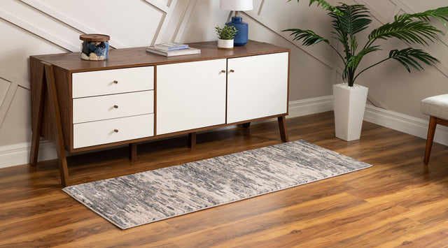 Gray 2' x 6' Oasis Runner Area Rug 65% Polypropylene & 35% Polyester Contemporary Carpet for Living Rooms, Bedroom, Kitchen, Dining, Office for Sale at Rug Engine