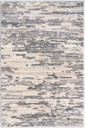 Gray 2' x 3' Oasis Rectangle Area Rug 65% Polypropylene & 35% Polyester Contemporary Carpet for Living Rooms, Bedroom, Kitchen, Dining, Office for Sale at Rug Engine