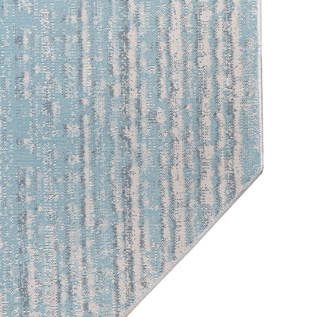 Blue 7' x 7' Oasis Octagon Area Rug 65% Polypropylene & 35% Polyester Contemporary Carpet for Living Rooms, Bedroom, Kitchen, Dining, Office for Sale at Rug Engine