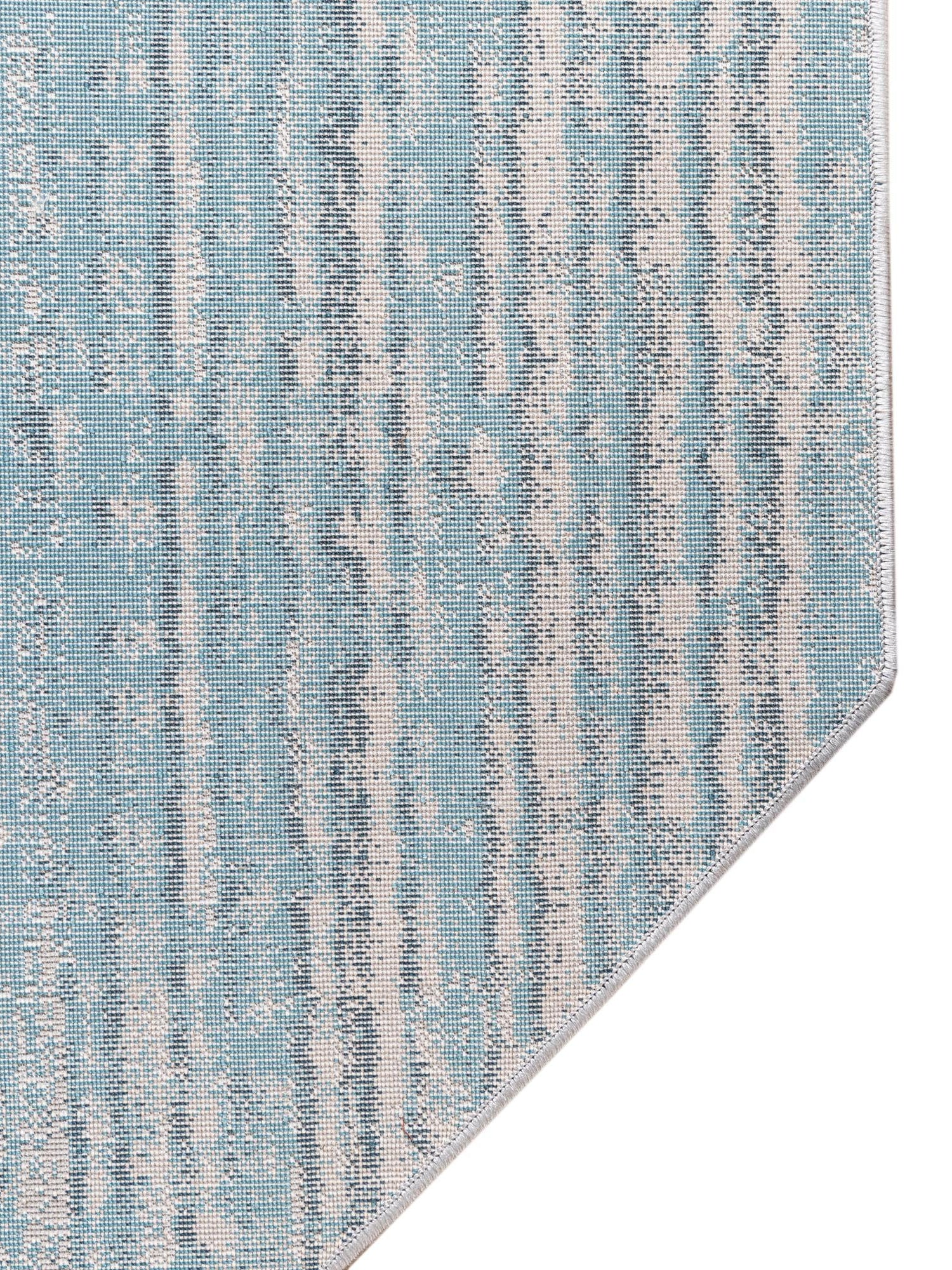Blue 6' x 6' Oasis Octagon Area Rug 65% Polypropylene & 35% Polyester Contemporary Carpet for Living Rooms, Bedroom, Kitchen, Dining, Office for Sale at Rug Engine