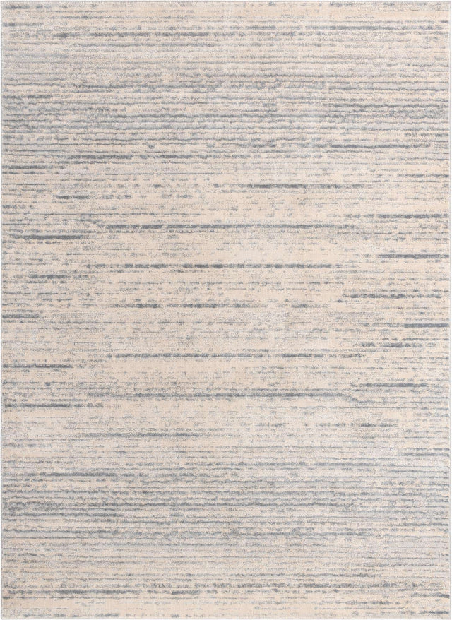 Cream 9' x 12' Oasis Rectangle Area Rug 65% Polypropylene & 35% Polyester Contemporary Carpet for Living Rooms, Bedroom, Kitchen, Dining, Office for Sale at Rug Engine