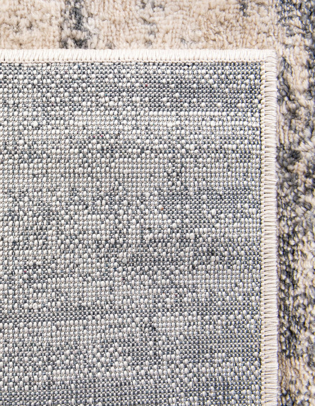 Cream 2' x 6' Oasis Runner Area Rug 65% Polypropylene & 35% Polyester Contemporary Carpet for Living Rooms, Bedroom, Kitchen, Dining, Office for Sale at Rug Engine