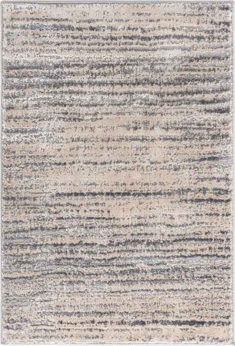 Cream 2' x 3' Oasis Rectangle Area Rug 65% Polypropylene & 35% Polyester Contemporary Carpet for Living Rooms, Bedroom, Kitchen, Dining, Office for Sale at Rug Engine