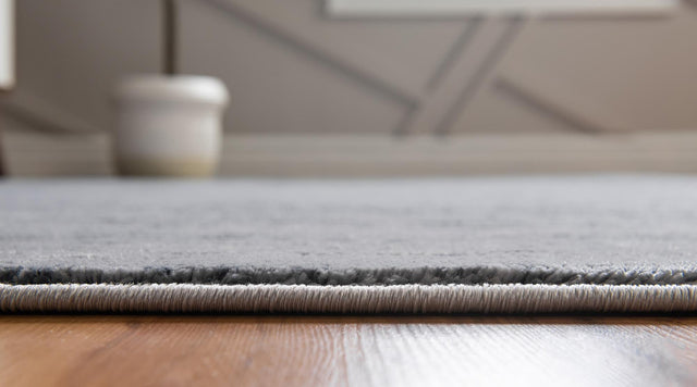 Gray 6' x 6' Oasis Octagon Area Rug 65% Polypropylene & 35% Polyester Contemporary Carpet for Living Rooms, Bedroom, Kitchen, Dining, Office for Sale at Rug Engine