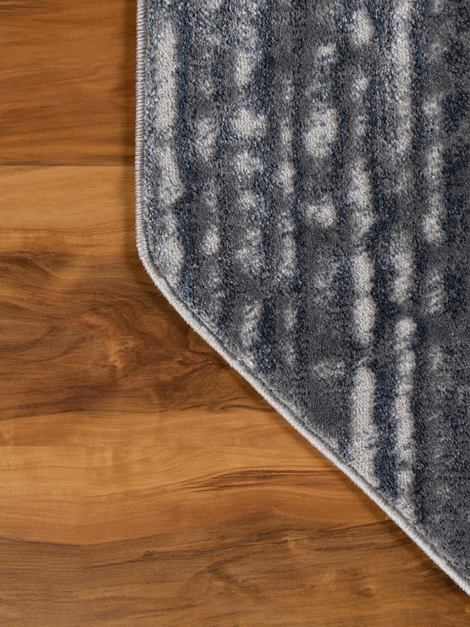 Gray 6' x 6' Oasis Octagon Area Rug 65% Polypropylene & 35% Polyester Contemporary Carpet for Living Rooms, Bedroom, Kitchen, Dining, Office for Sale at Rug Engine
