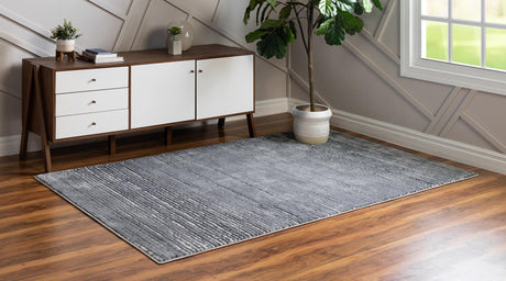 Gray 9' x 12' Oasis Rectangle Area Rug 65% Polypropylene & 35% Polyester Contemporary Carpet for Living Rooms, Bedroom, Kitchen, Dining, Office for Sale at Rug Engine