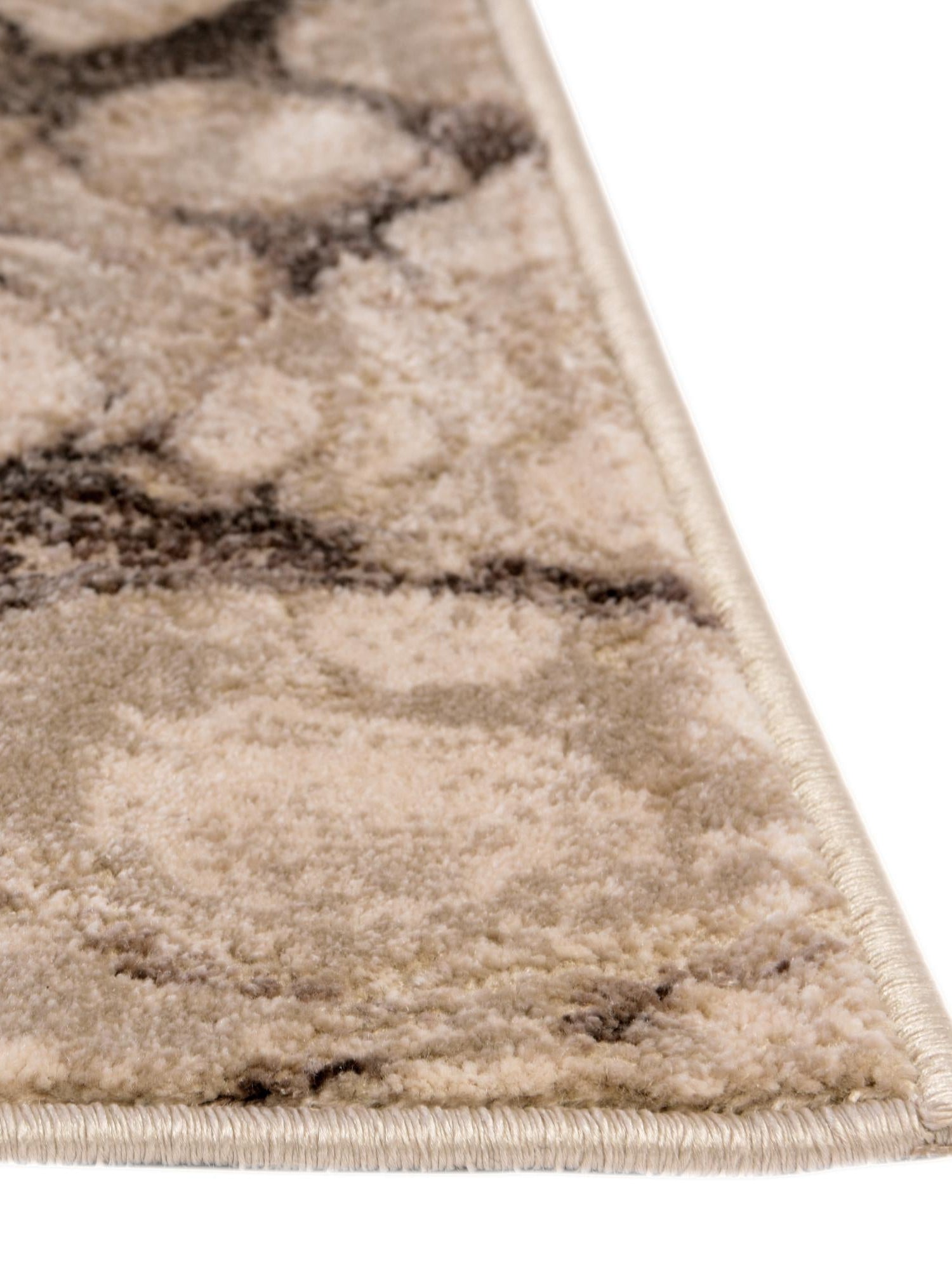 Brown 6' x 9' Oasis Rectangle Area Rug 65% Polypropylene & 35% Polyester Contemporary Carpet for Living Rooms, Bedroom, Kitchen, Dining, Office for Sale at Rug Engine