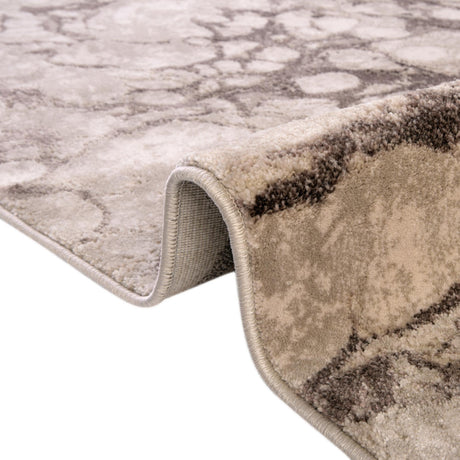 Brown 5' x 8' Oasis Rectangle Area Rug 65% Polypropylene & 35% Polyester Contemporary Carpet for Living Rooms, Bedroom, Kitchen, Dining, Office for Sale at Rug Engine