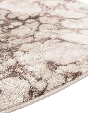 Brown 5' x 8' Oasis Oval Area Rug 65% Polypropylene & 35% Polyester Contemporary Carpet for Living Rooms, Bedroom, Kitchen, Dining, Office for Sale at Rug Engine