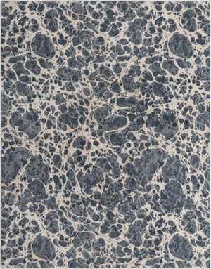Gray 8' x 10' Oasis Rectangle Area Rug 65% Polypropylene & 35% Polyester Contemporary Carpet for Living Rooms, Bedroom, Kitchen, Dining, Office for Sale at Rug Engine