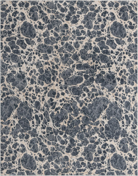 Gray 8' x 10' Oasis Rectangle Area Rug 65% Polypropylene & 35% Polyester Contemporary Carpet for Living Rooms, Bedroom, Kitchen, Dining, Office for Sale at Rug Engine