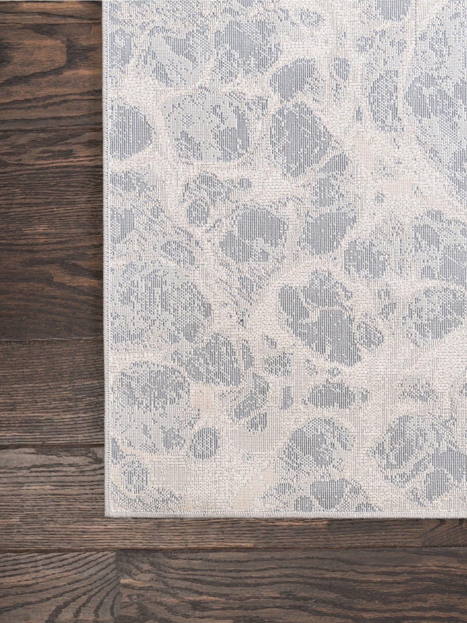 Gray 8' x 10' Oasis Rectangle Area Rug 65% Polypropylene & 35% Polyester Contemporary Carpet for Living Rooms, Bedroom, Kitchen, Dining, Office for Sale at Rug Engine