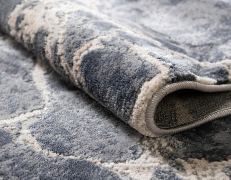 Gray 8' x 10' Oasis Oval Area Rug 65% Polypropylene & 35% Polyester Contemporary Carpet for Living Rooms, Bedroom, Kitchen, Dining, Office for Sale at Rug Engine