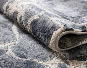 Gray 5' x 8' Oasis Oval Area Rug 65% Polypropylene & 35% Polyester Contemporary Carpet for Living Rooms, Bedroom, Kitchen, Dining, Office for Sale at Rug Engine