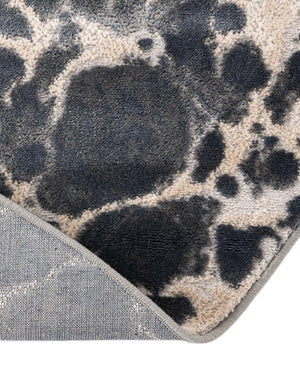 Gray 8' x 10' Oasis Oval Area Rug 65% Polypropylene & 35% Polyester Contemporary Carpet for Living Rooms, Bedroom, Kitchen, Dining, Office for Sale at Rug Engine