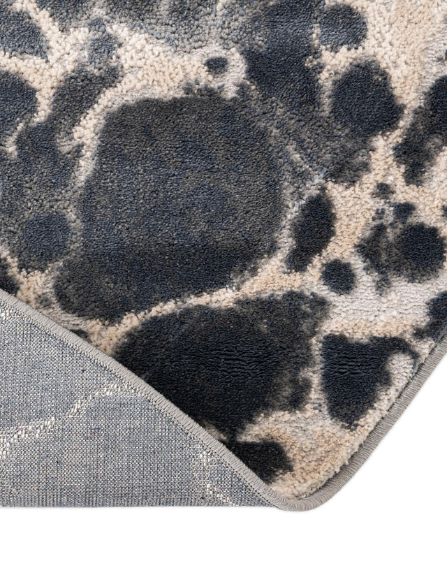 Gray 8' x 10' Oasis Oval Area Rug 65% Polypropylene & 35% Polyester Contemporary Carpet for Living Rooms, Bedroom, Kitchen, Dining, Office for Sale at Rug Engine