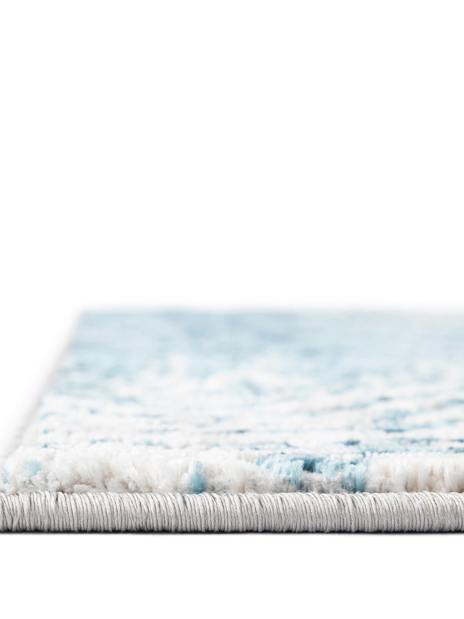 Blue 6' x 6' Oasis Octagon Area Rug 65% Polypropylene & 35% Polyester Contemporary Carpet for Living Rooms, Bedroom, Kitchen, Dining, Office for Sale at Rug Engine