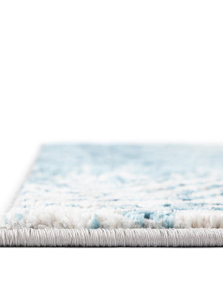 Blue 6' x 6' Oasis Octagon Area Rug 65% Polypropylene & 35% Polyester Contemporary Carpet for Living Rooms, Bedroom, Kitchen, Dining, Office for Sale at Rug Engine
