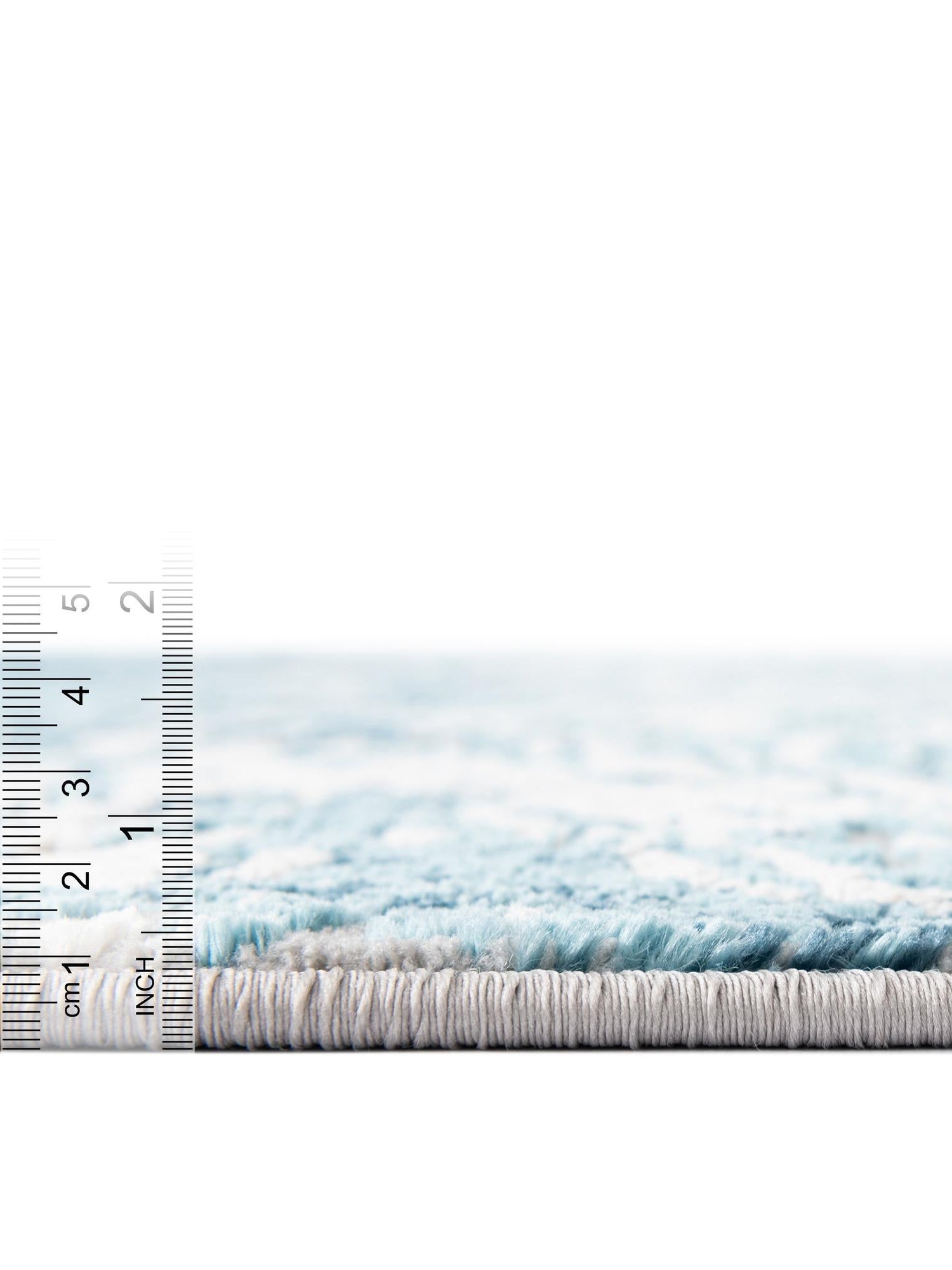 Blue 4' x 6' Oasis Rectangle Area Rug 65% Polypropylene & 35% Polyester Contemporary Carpet for Living Rooms, Bedroom, Kitchen, Dining, Office for Sale at Rug Engine