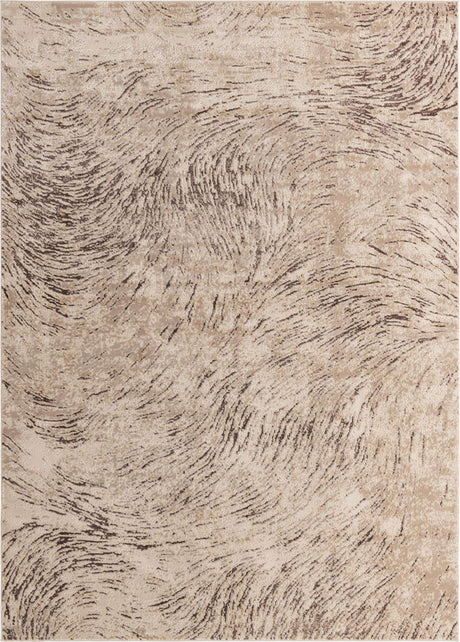 Brown 9' x 12' Oasis Rectangle Area Rug 65% Polypropylene & 35% Polyester Contemporary Carpet for Living Rooms, Bedroom, Kitchen, Dining, Office for Sale at Rug Engine
