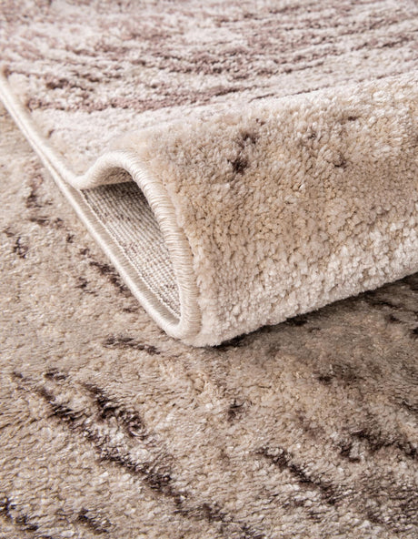 Brown 4' x 6' Oasis Rectangle Area Rug 65% Polypropylene & 35% Polyester Contemporary Carpet for Living Rooms, Bedroom, Kitchen, Dining, Office for Sale at Rug Engine