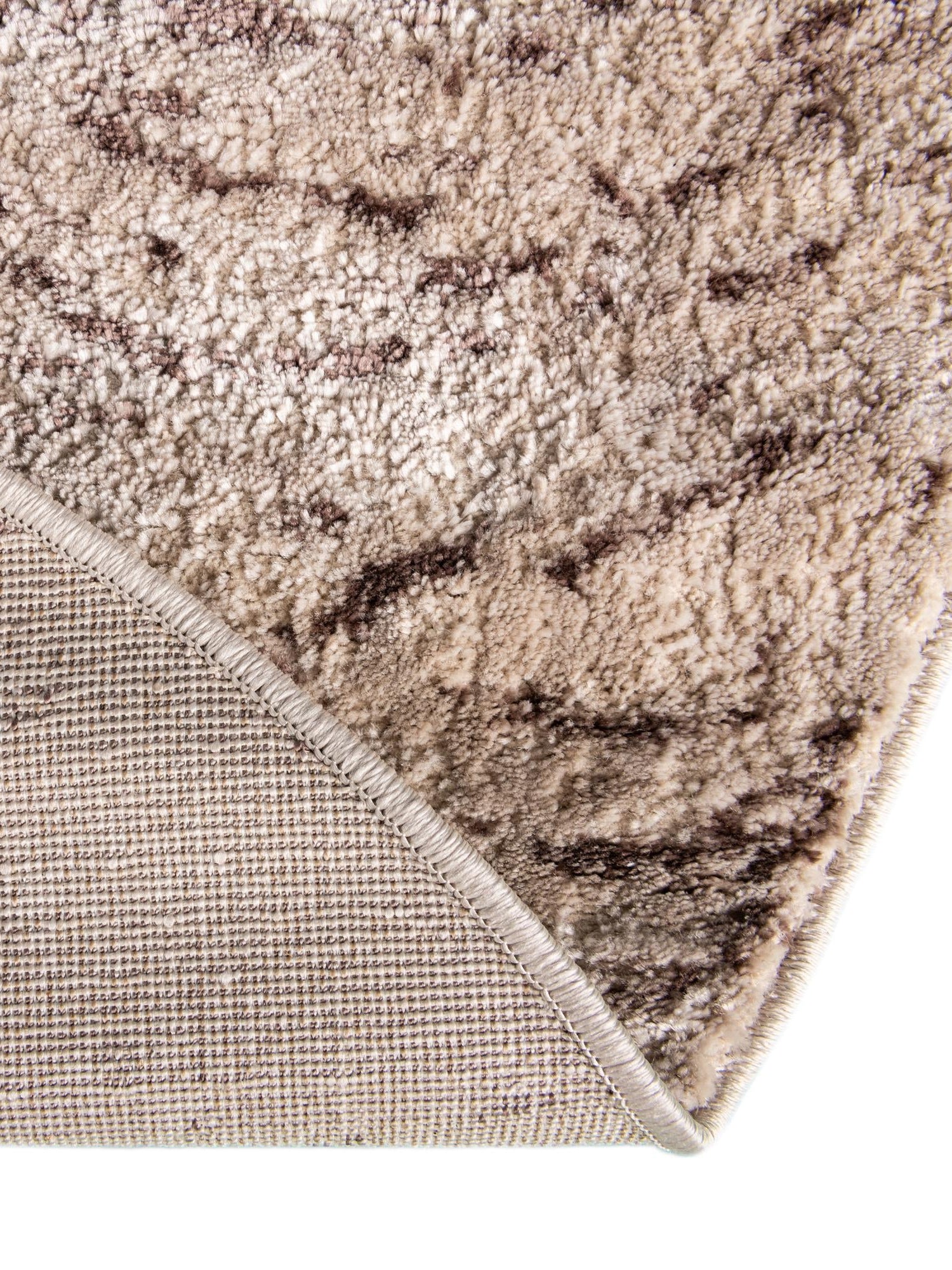Brown 5' x 8' Oasis Oval Area Rug 65% Polypropylene & 35% Polyester Contemporary Carpet for Living Rooms, Bedroom, Kitchen, Dining, Office for Sale at Rug Engine