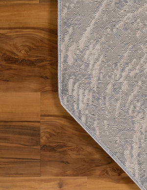 Gray 7' x 7' Oasis Octagon Area Rug 65% Polypropylene & 35% Polyester Contemporary Carpet for Living Rooms, Bedroom, Kitchen, Dining, Office for Sale at Rug Engine