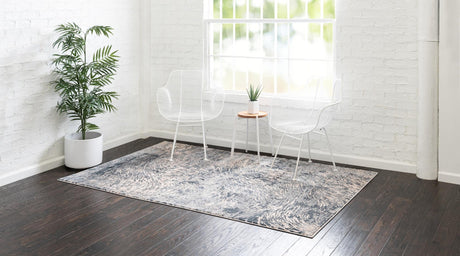 Gray 9' x 12' Oasis Rectangle Area Rug 65% Polypropylene & 35% Polyester Contemporary Carpet for Living Rooms, Bedroom, Kitchen, Dining, Office for Sale at Rug Engine