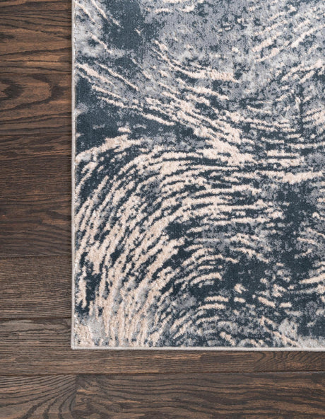 Gray 7' x 10' Oasis Rectangle Area Rug 65% Polypropylene & 35% Polyester Contemporary Carpet for Living Rooms, Bedroom, Kitchen, Dining, Office for Sale at Rug Engine