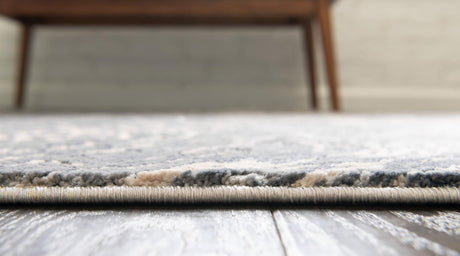 Gray 8' x 10' Oasis Oval Area Rug 65% Polypropylene & 35% Polyester Contemporary Carpet for Living Rooms, Bedroom, Kitchen, Dining, Office for Sale at Rug Engine