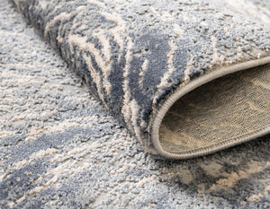 Gray 8' x 10' Oasis Oval Area Rug 65% Polypropylene & 35% Polyester Contemporary Carpet for Living Rooms, Bedroom, Kitchen, Dining, Office for Sale at Rug Engine