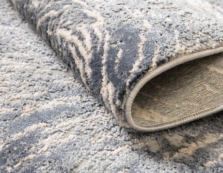 Gray 5' x 8' Oasis Oval Area Rug 65% Polypropylene & 35% Polyester Contemporary Carpet for Living Rooms, Bedroom, Kitchen, Dining, Office for Sale at Rug Engine