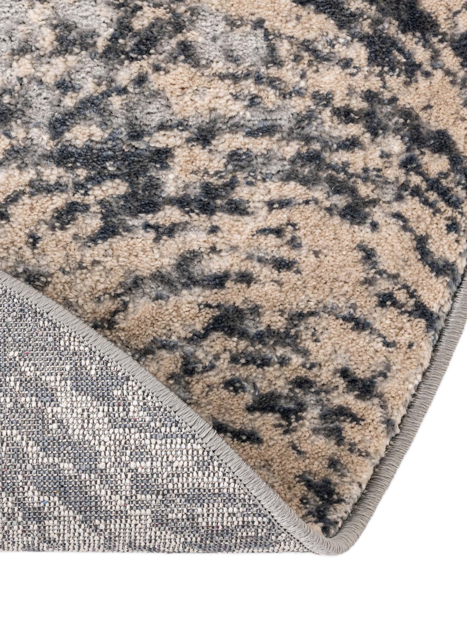 Gray 5' x 8' Oasis Oval Area Rug 65% Polypropylene & 35% Polyester Contemporary Carpet for Living Rooms, Bedroom, Kitchen, Dining, Office for Sale at Rug Engine
