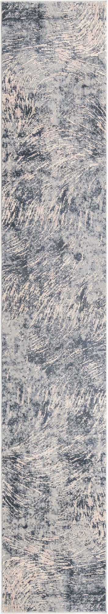 Gray 2' x 12' Oasis Runner Area Rug 65% Polypropylene & 35% Polyester Contemporary Carpet for Living Rooms, Bedroom, Kitchen, Dining, Office for Sale at Rug Engine