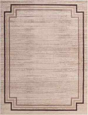 Brown 8' x 10' Oasis Rectangle Area Rug 65% Polypropylene & 35% Polyester Contemporary Carpet for Living Rooms, Bedroom, Kitchen, Dining, Office for Sale at Rug Engine