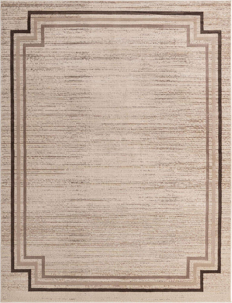 Brown 8' x 10' Oasis Rectangle Area Rug 65% Polypropylene & 35% Polyester Contemporary Carpet for Living Rooms, Bedroom, Kitchen, Dining, Office for Sale at Rug Engine