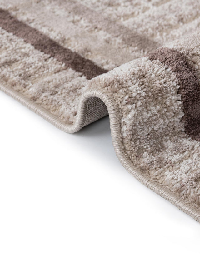 Brown 5' x 8' Oasis Rectangle Area Rug 65% Polypropylene & 35% Polyester Contemporary Carpet for Living Rooms, Bedroom, Kitchen, Dining, Office for Sale at Rug Engine