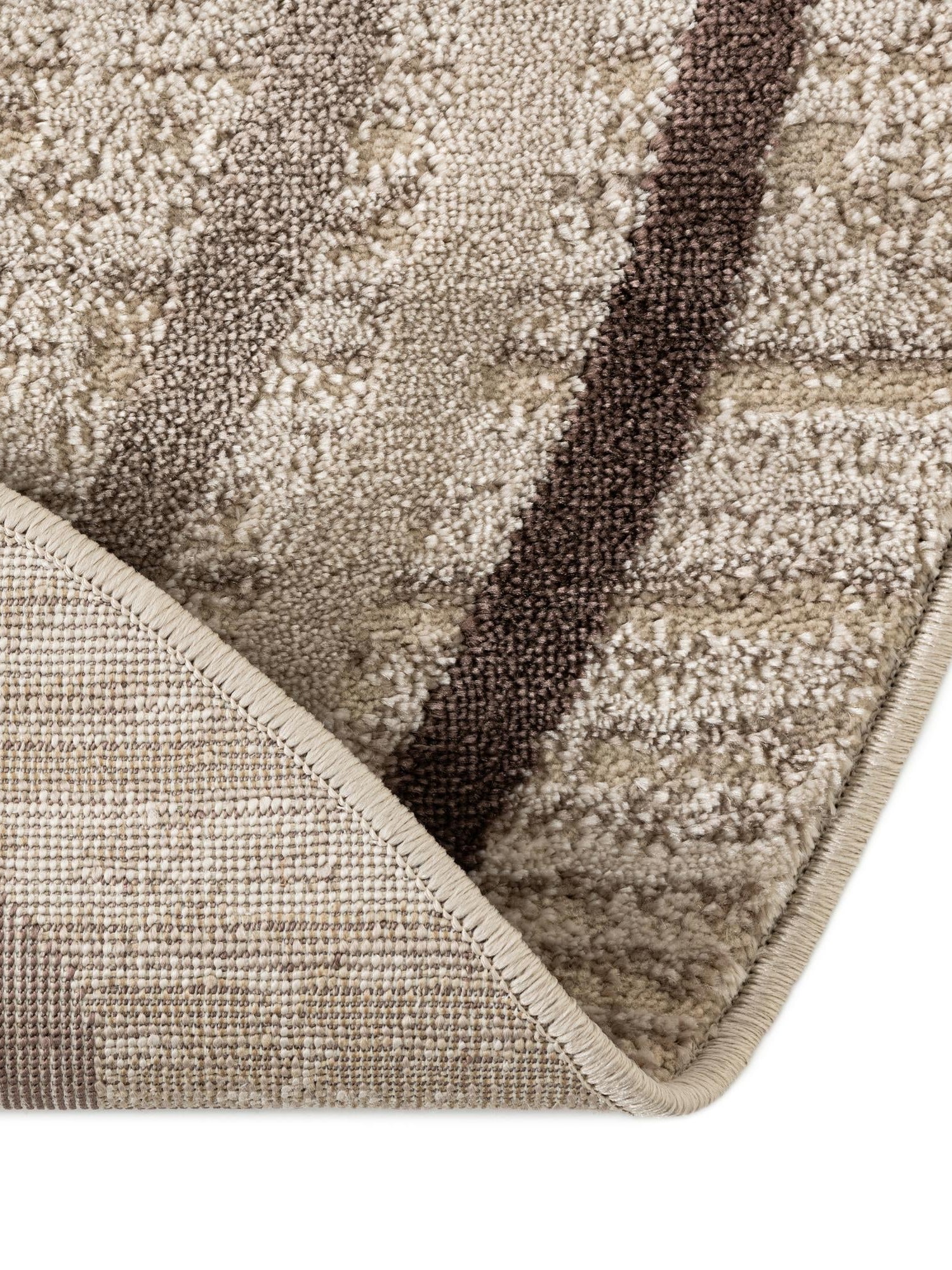 Brown 5' x 8' Oasis Oval Area Rug 65% Polypropylene & 35% Polyester Contemporary Carpet for Living Rooms, Bedroom, Kitchen, Dining, Office for Sale at Rug Engine