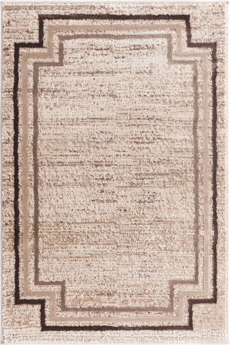 Brown 2' x 3' Oasis Rectangle Area Rug 65% Polypropylene & 35% Polyester Contemporary Carpet for Living Rooms, Bedroom, Kitchen, Dining, Office for Sale at Rug Engine