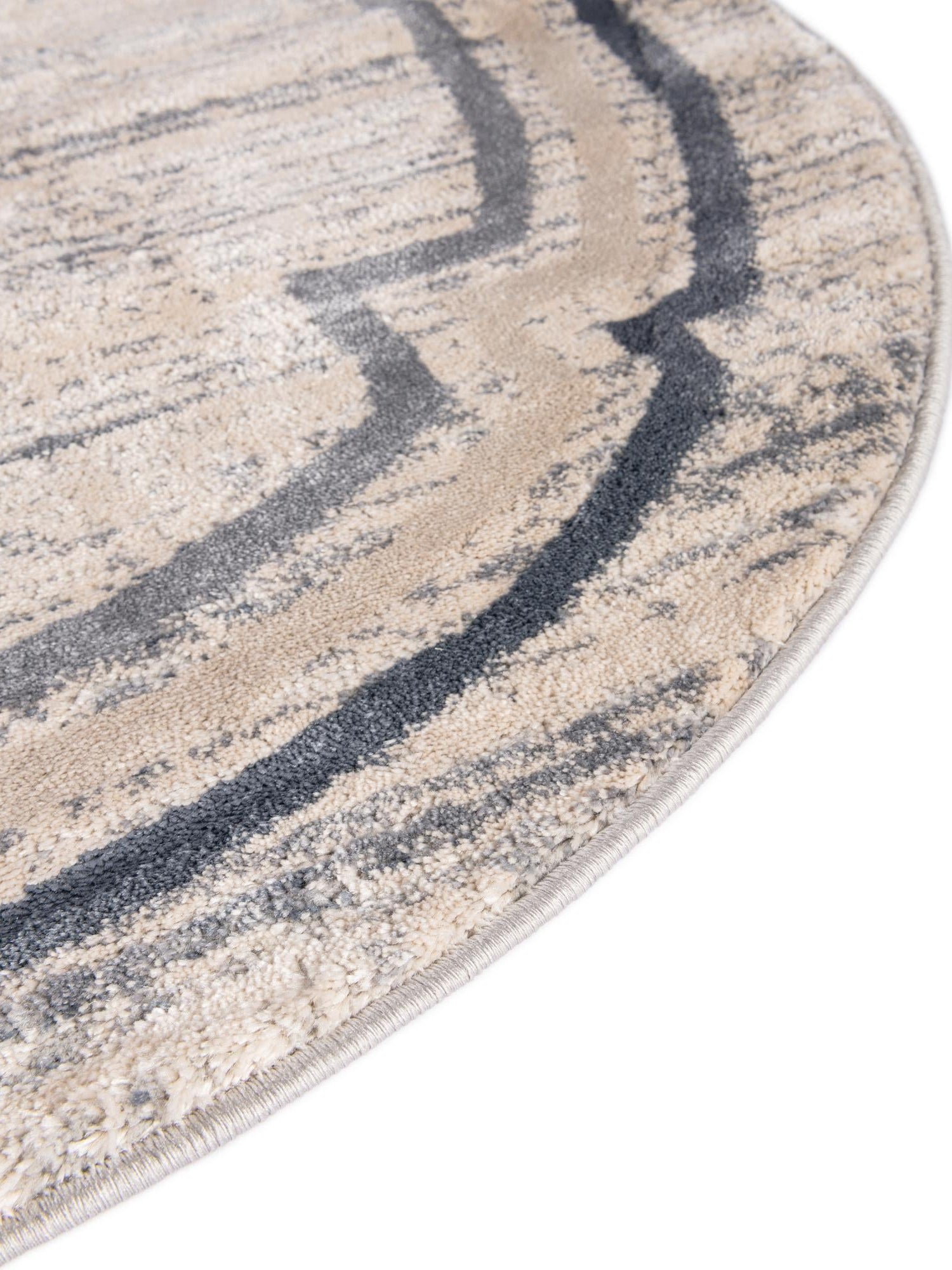 Gray 5' x 8' Oasis Oval Area Rug 65% Polypropylene & 35% Polyester Contemporary Carpet for Living Rooms, Bedroom, Kitchen, Dining, Office for Sale at Rug Engine