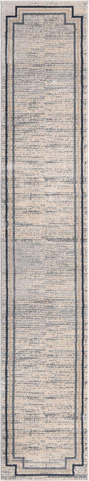 Gray 2' x 12' Oasis Runner Area Rug 65% Polypropylene & 35% Polyester Contemporary Carpet for Living Rooms, Bedroom, Kitchen, Dining, Office for Sale at Rug Engine